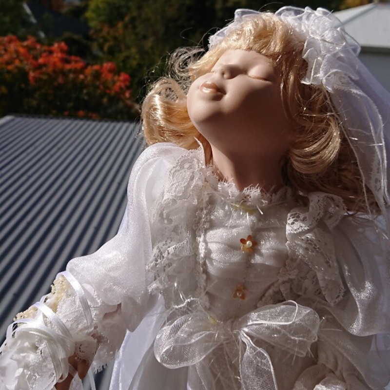 陶瓷娃娃 新娘娃娃 法式新娘娃娃 二手陶瓷娃娃 澳洲買回