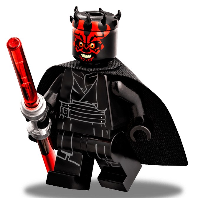 LEGO 樂高 星際大戰人偶 sw650 達斯摩爾 darth maul 含武器 帽子 75096