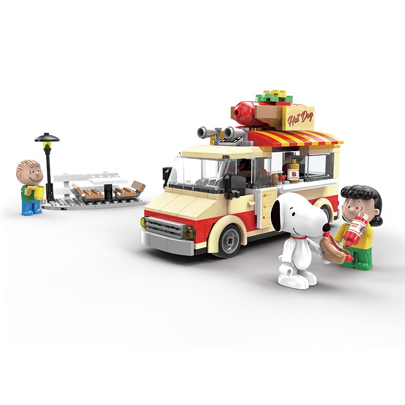 史努比 歡樂廣場系列 LN.8009  美式餐車  SNOOPY正版授權【LiNoos】