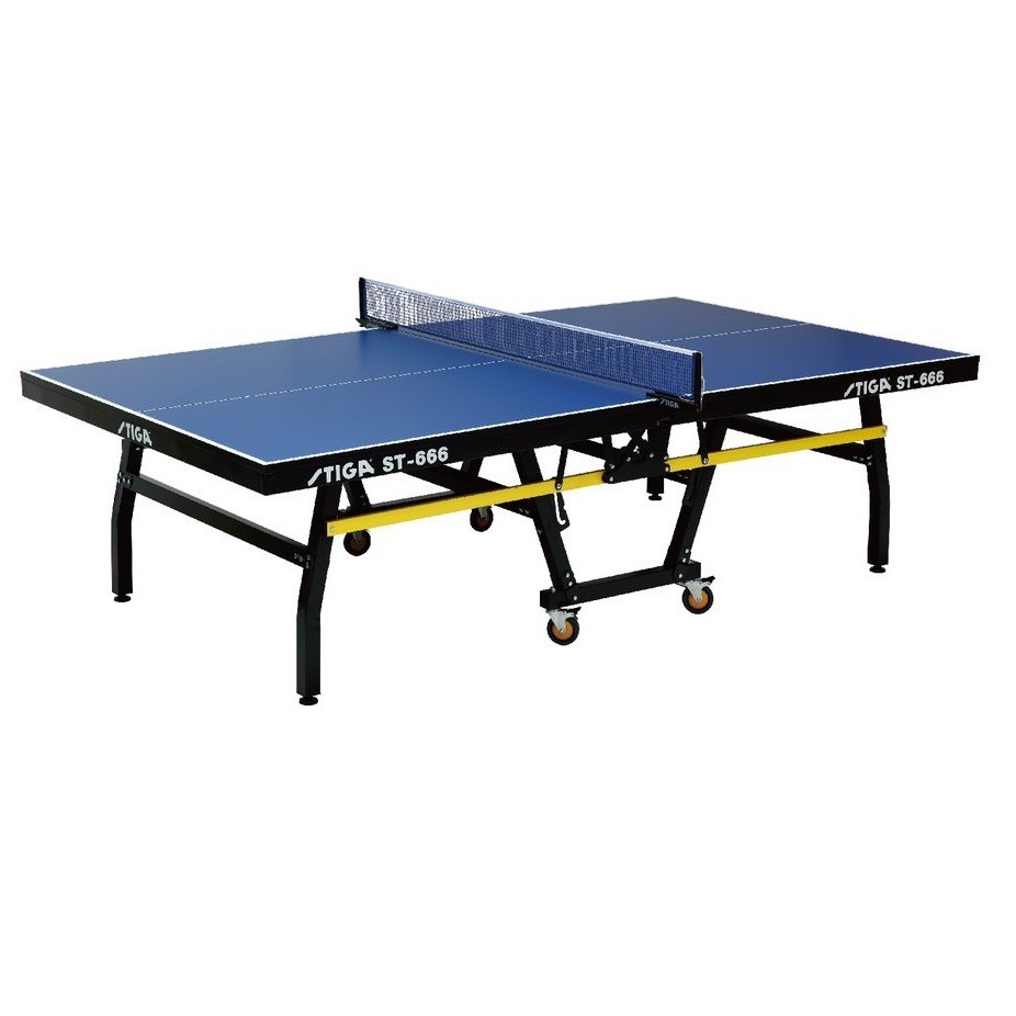 尼莫體育STIGA ST-666 鷗翼連體型乒乓球桌 桌球桌(部分縣市須加運費） 贈比賽級網架、2支球拍、練習球半打