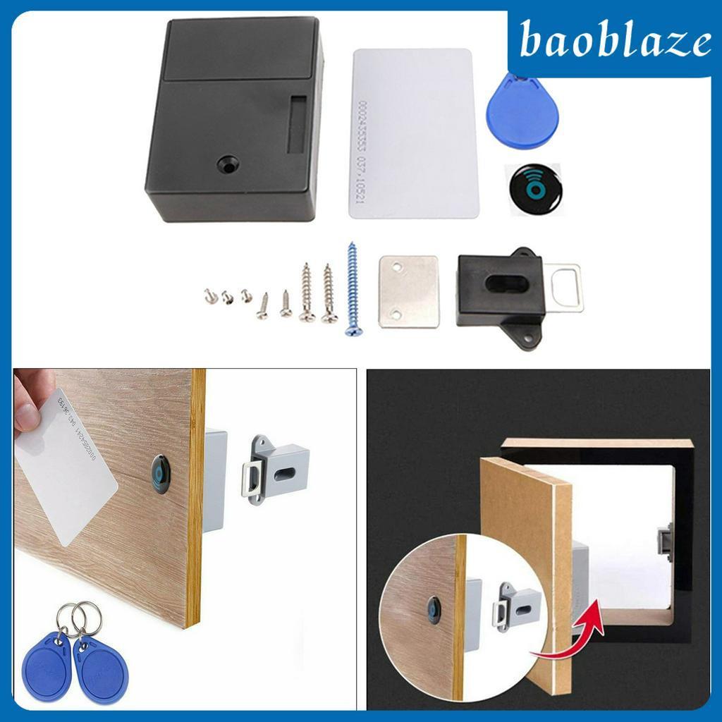 [BAOBLAZE] 木櫃抽屜收納卡門鎖鑰匙扣鎖電子櫃鎖隱藏鎖和鎖