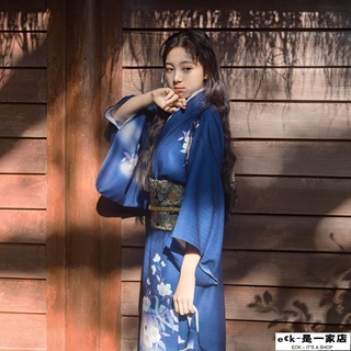 【Ｃ】《夜鶯》日本和服女 和風改良日系浴衣連衣裙