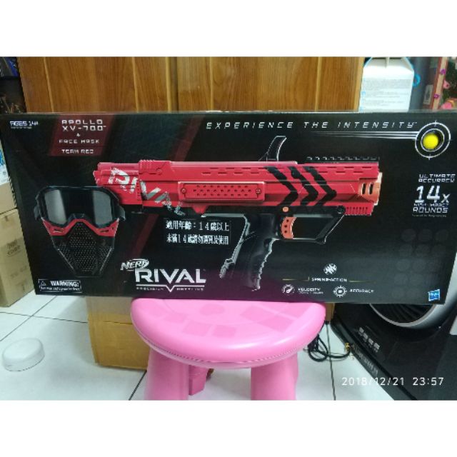 又心小舖。限量2台1270元 (本盒裝內有送戰術面罩)NERF RIVAL Apollo XV-700 決戰系列 阿波羅