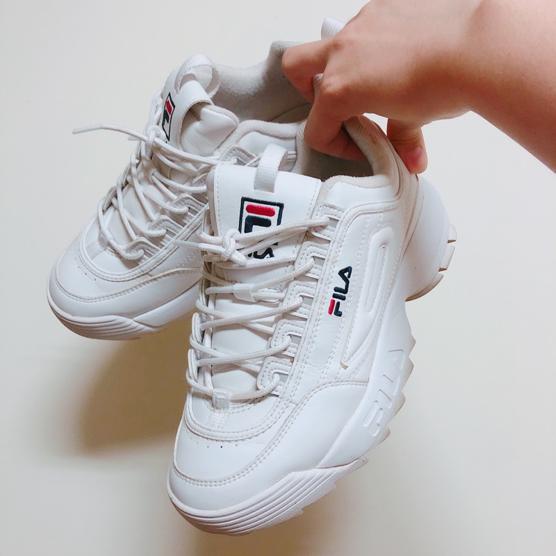 Fila Disruptor 2 鋸齒厚底鞋(八成新)