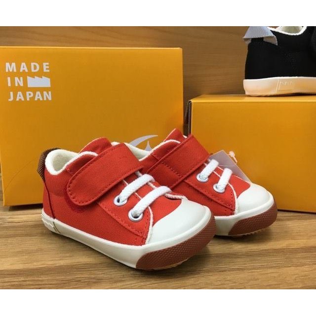 moonstar 日本製 寶寶機能童鞋/限量上市/MSB822橘紅