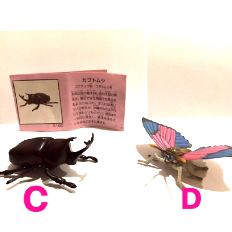 海洋堂巧克力蛋拼裝公仔鍬形蟲獨角仙天牛蝸牛粉蝶蚱蜢昆蟲轉蛋扭蛋擬真動物 蝦皮購物