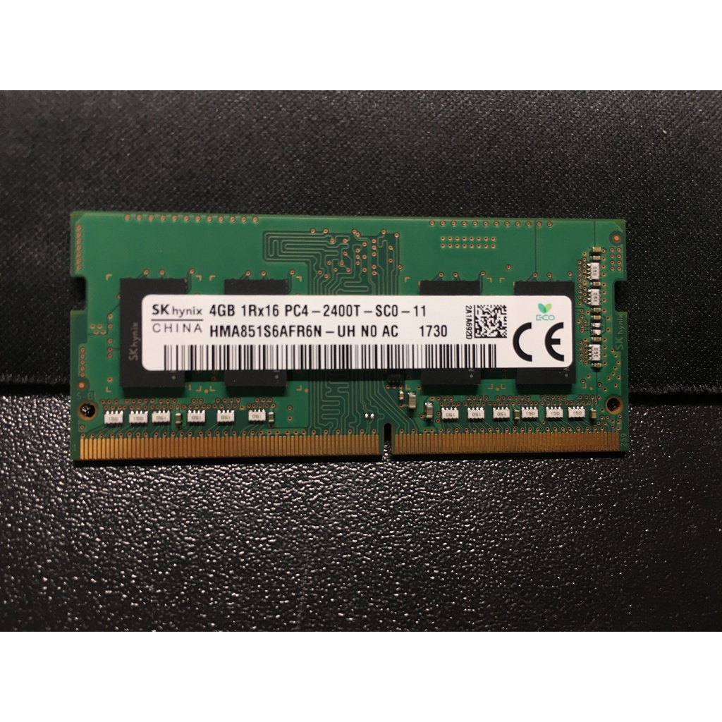 SK hynix 海力士 DDR4 2400T 4GB 1Rx16 PC4-2400T 筆電記憶體