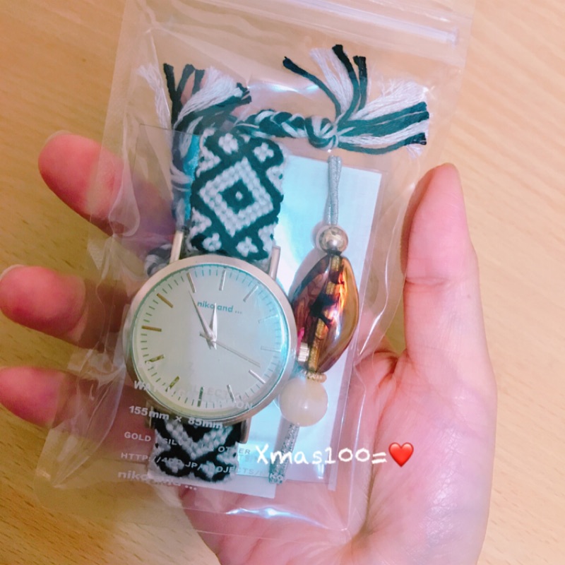 ᴀᴜɢsᴛɪɴɢ •ᴗ•  全新 日本🇯🇵 niko and 編織錶帶 手鍊 手錶