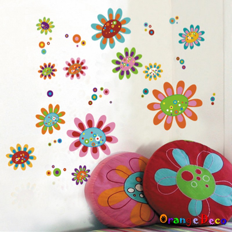 【橘果設計】花朵 壁貼 牆貼 壁紙 DIY組合裝飾佈置