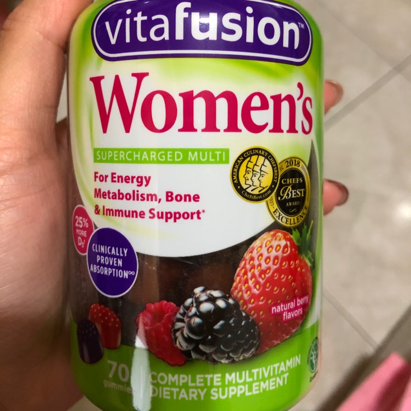 VitaFusion 女性專用完整多種維生素 自然莓果味 70顆軟糖