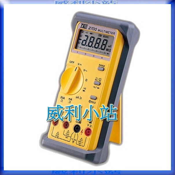 【威利小站】泰仕 TES-2700 自動換檔三用數位電錶  電壓 電流 電阻  數字式三用電錶