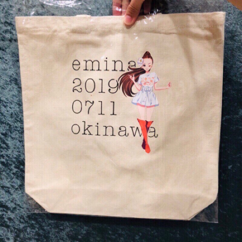 『現貨』安室奈美惠 2019 會場限定 emina 25th沖繩演唱會款 帆布袋 購物袋 Namie Amuro 26