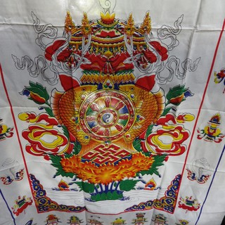 西藏式佛教十相自在八吉祥八寶衛生間臥室玄關廚房廁所隔斷布藝風水門簾