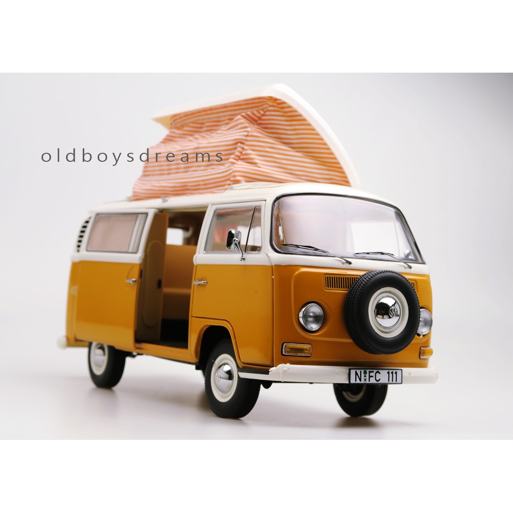 《過氣老男孩》Schuco 1/18 VW T2 Campingbus 1967-1970 orange