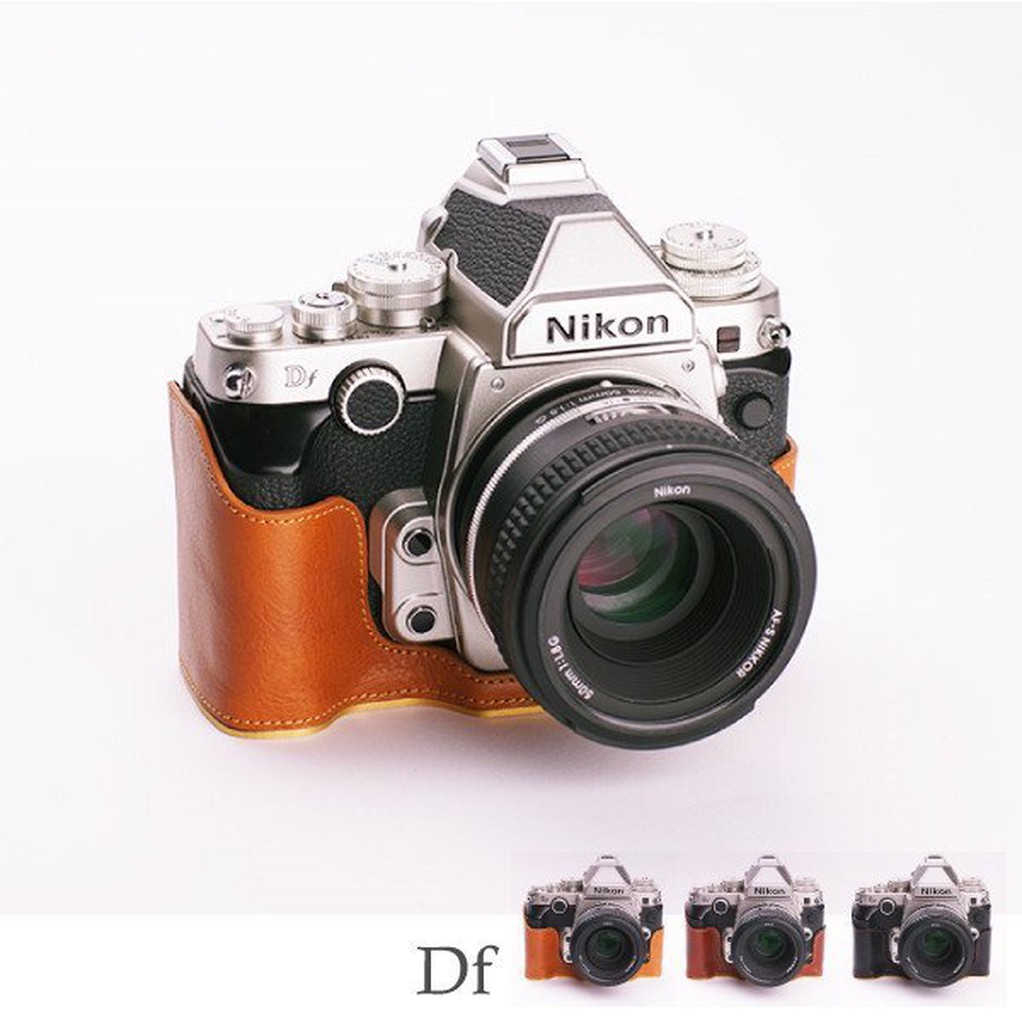 【Martin Duke】 Nikon DF  台灣精密航太合金加工 頂級義大利油蠟皮相機底座 相機