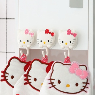 Hello Kitty強力免打孔掛鉤吸盤掛鉤多功能廚房浴室掛鉤 魔術貼掛鉤 無痕收納架 置物架 懸掛掛鉤 超強承重