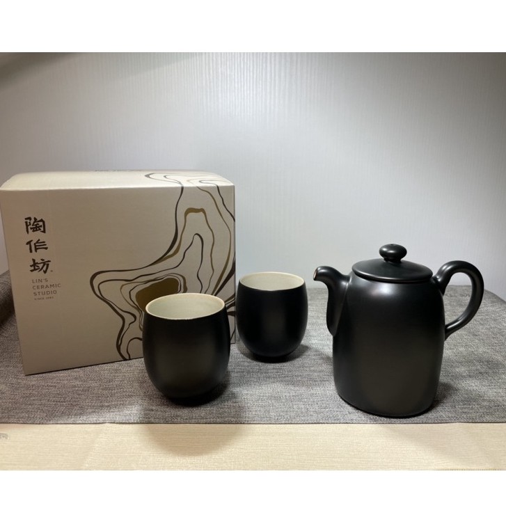 陶作坊│滿懷壺(黑)杯組 400cc/大容量茶壼/陶製/ 超值商品
