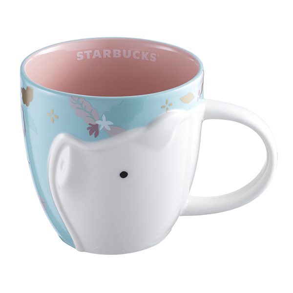 [星巴克🐷][現貨] Starbucks 2019豬年頌春馬克杯12oz 台灣星巴克限定小白豬 福袋款藍豬杯 新年快樂