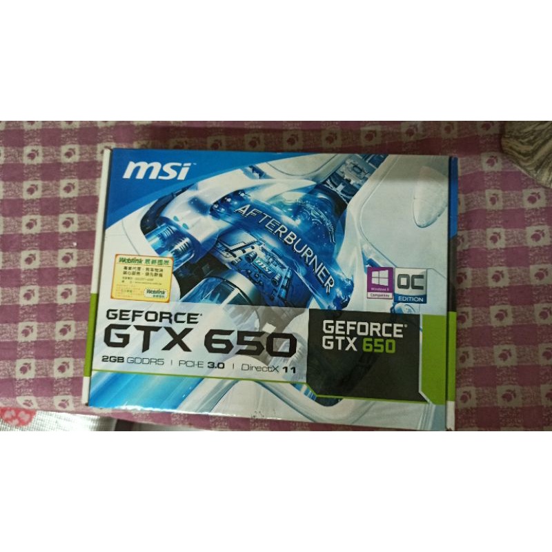 壞掉的 微星 GEFORCE GTX 650 DDR5 2G OC顯示卡