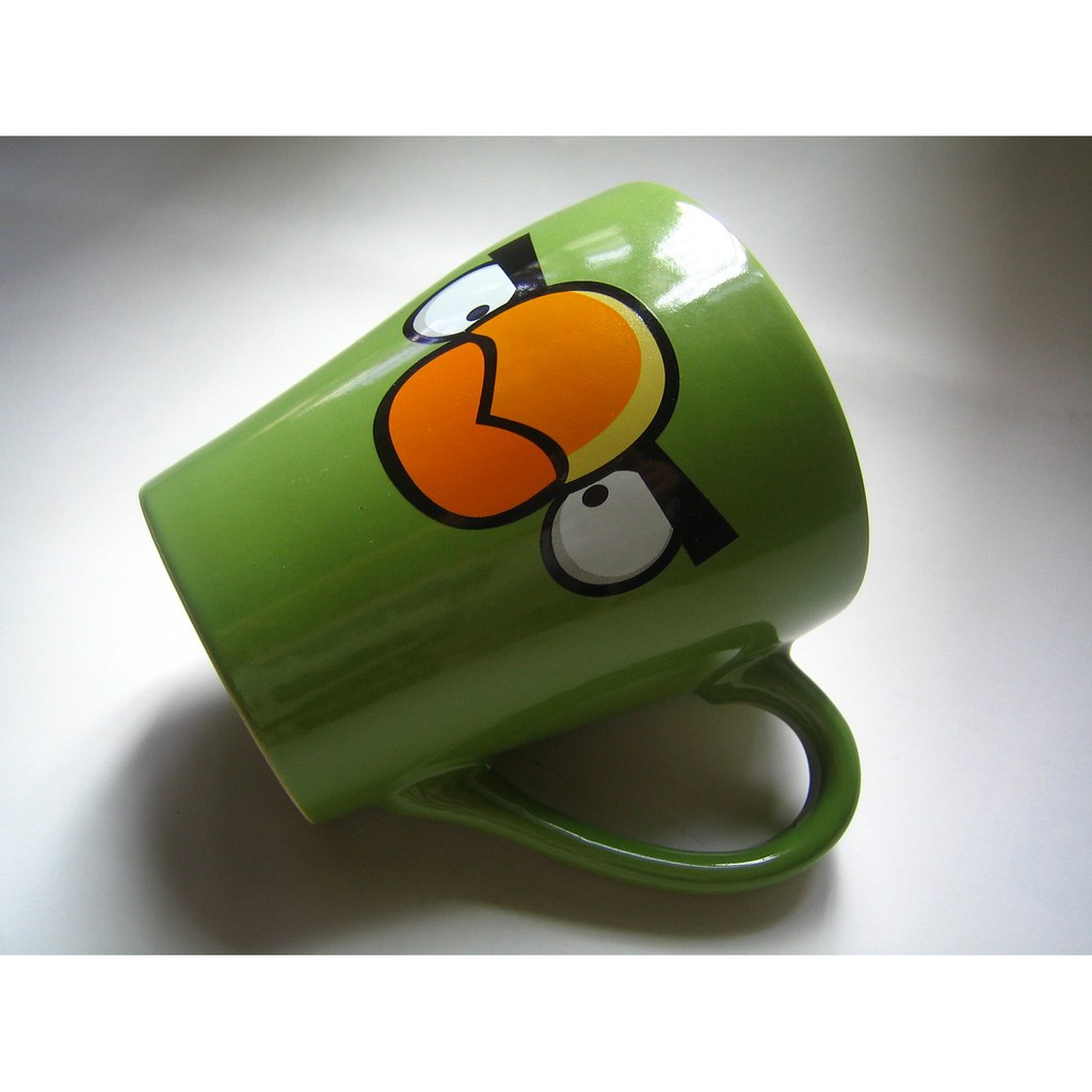憤怒鳥 ANGRY BIRDS芬蘭娛樂推出的一款益智射擊遊戲 星巴克西雅圖型萍果綠 馬克杯 陶瓷杯 咖啡杯
