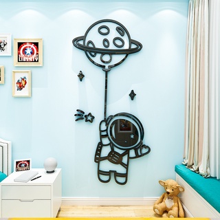 【DDM】現貨免運 卡通太空人 3D壓克力壁貼太空人男孩房間兒童房牆面裝飾牆貼