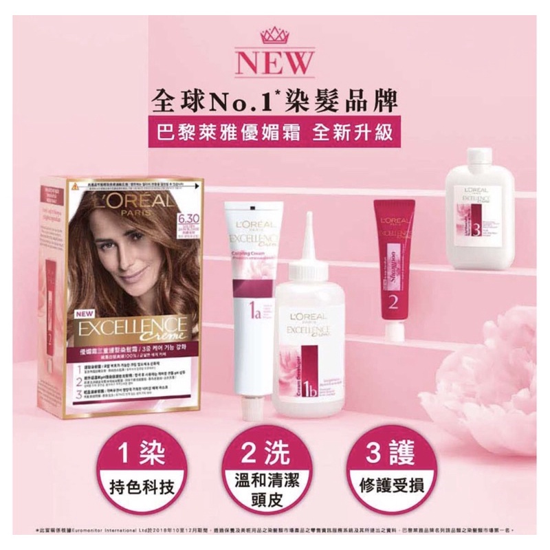 ❗️賠售❗️ LOREAL Paris 巴黎萊雅 優媚霜三重護髮染髮霜 花香 柔順 蓋白髮