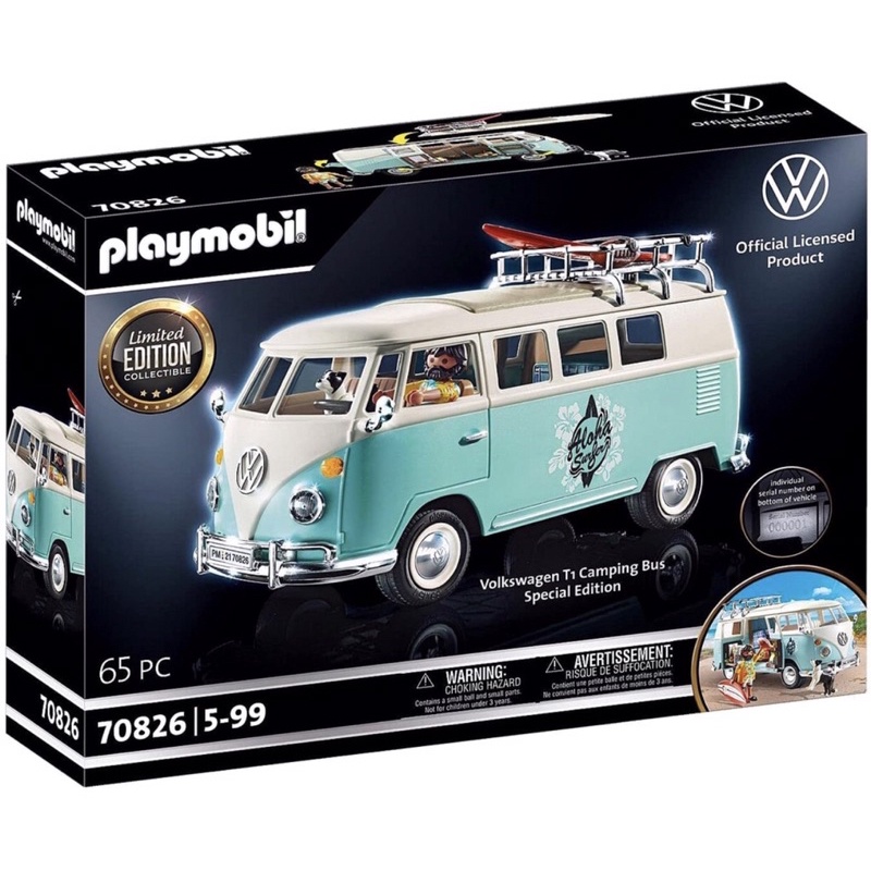 playmobil 70826 福斯 T1 volkswagen 露營車 湖水綠 特別版