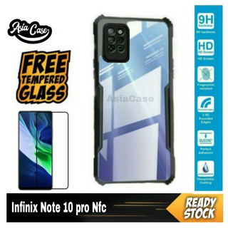 LAYAR 2 合 1 外殼 Infinix Note 10 Pro NFC 免費鋼化玻璃 9D 全屏外殼 Fusion