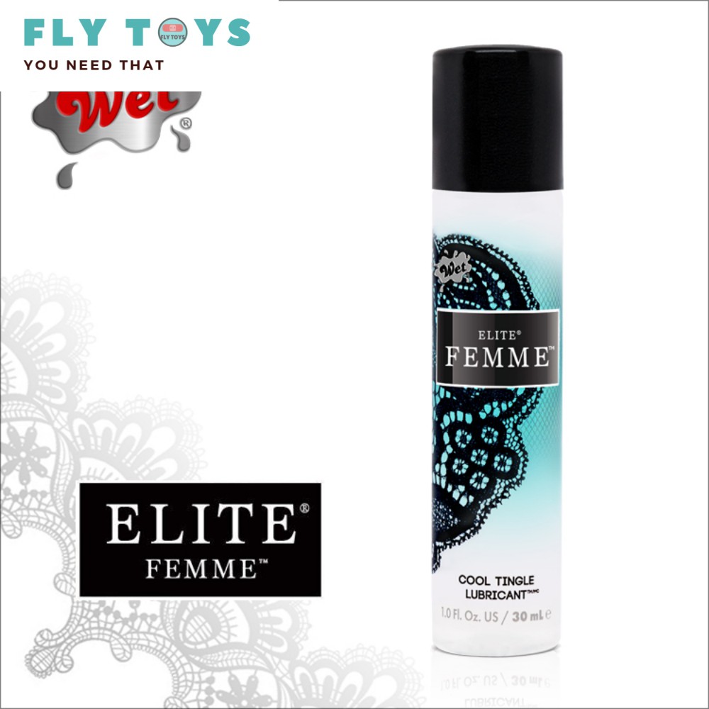 涼感長效！【Fly Toys】 Femme 水矽尊寵涼感長效型潤滑液 30 ml - 美國 Wet