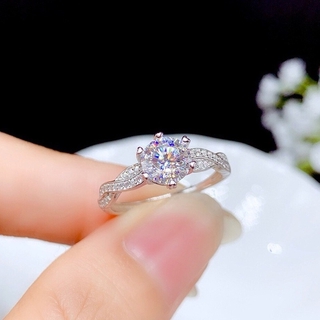 銀色原創鑽石水晶戒指女士時尚首飾配件水鑽