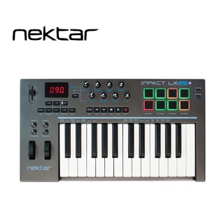 【傑夫樂器行】Nektar Impact LX25+ MIDI 主控鍵盤 控制鍵盤 附打擊版功能 一年保固