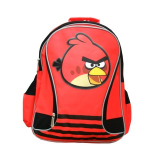 全新正版授權【Angry Birds】憤怒鳥護脊後背書包-紅 護脊書包 後背包 開學 減壓 多層 多功能 春季特賣