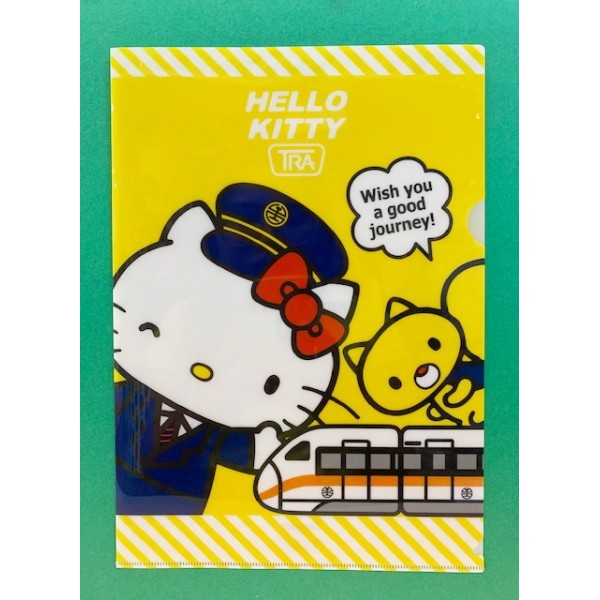 【震撼精品百貨】Hello Kitty 凱蒂貓~三麗鷗 KITTY 日本A4文件夾/資料夾-台鐵太魯閣