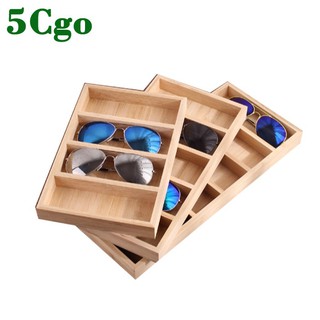 5Cgo實木竹子眼鏡託盤創意太陽眼鏡墨鏡收納架陳列道櫥窗售展示架多副竹木託盤托架t590581283678含稅開發票
