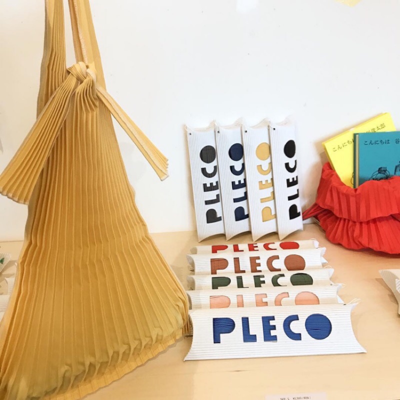 環保袋 kna plus pleco tate pleats bag kna plus 数量限定 PLECO プリーツバッグ SAVA STORE 5周年特注バイカラー mini・S・Lサイズ - SAVA STORE サバストア