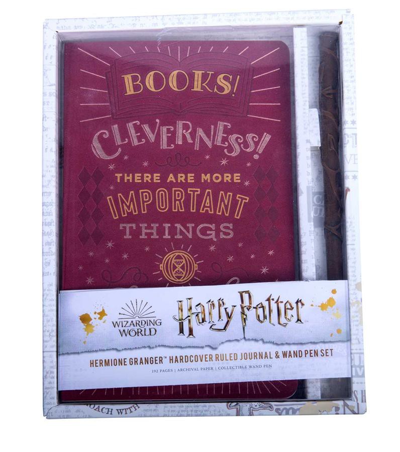 Harry Potter: Hermione Granger Hardcover Ruled Journal and Wand Pen Set