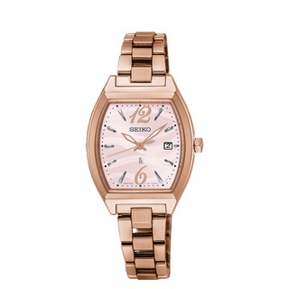 SEIKO 精工 LUKIA 酒桶型時尚太陽能女錶(V137-0CE0V)(SUT356J1)26mm
