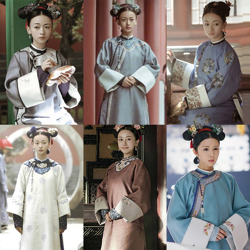古裝服飾特惠影視古裝延禧攻略魏瓔珞同款古裝清朝格格服宮女服滿族旗裝演出服 蝦皮購物