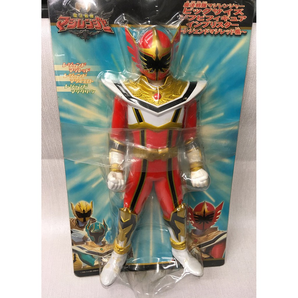 A 8 櫃 日版魔法戰隊magiranger 強化型態魔法紅odzukai 小津魁大尺寸軟膠 蝦皮購物