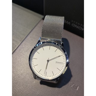 Skagen 男錶 銀色極簡風 典雅