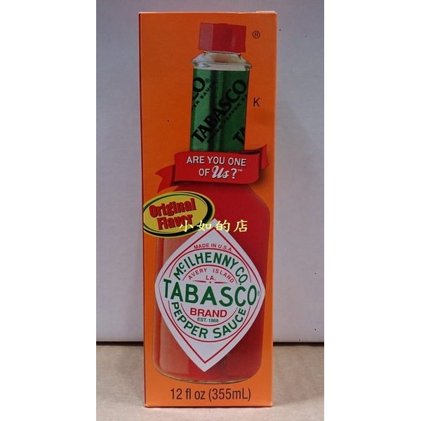 【小如的店】COSTCO好市多代購~TABASCO 泰式辣椒醬-原味(每瓶355ml)玻璃瓶 5781