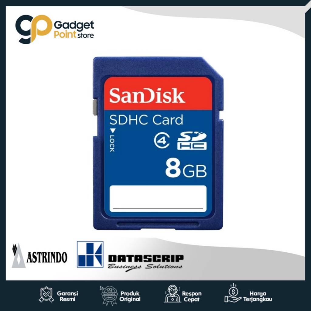 Sd 卡 8GB CL4 Sandisk 官方保證