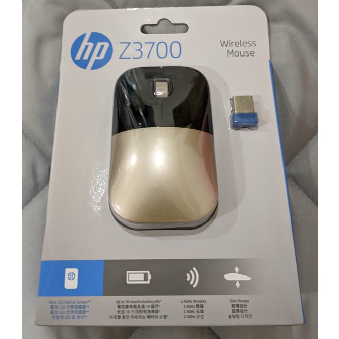 【現貨  原廠】HP Z3700 金色無線滑鼠