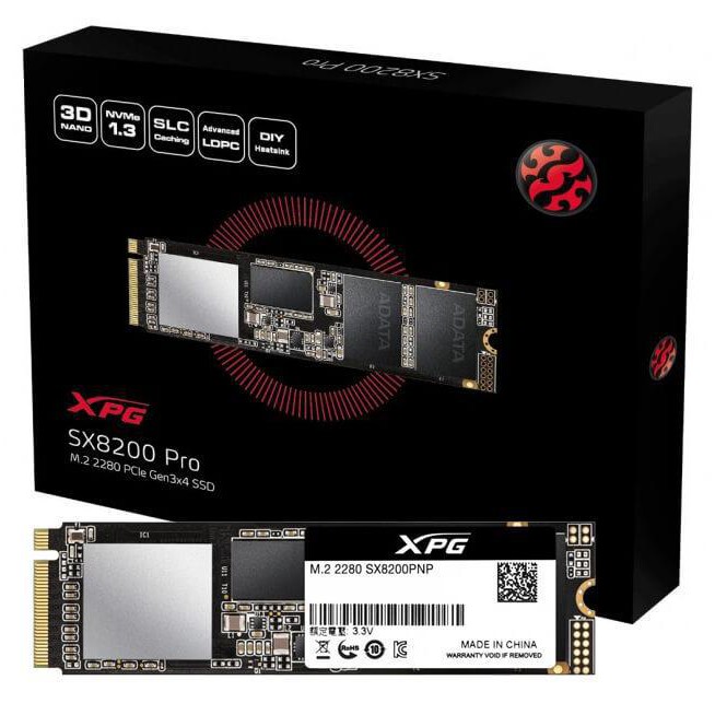 ADATA威剛 XPG SX8200Pro 512G 1T 2T M.2 2280 PCIe SSD固態硬碟