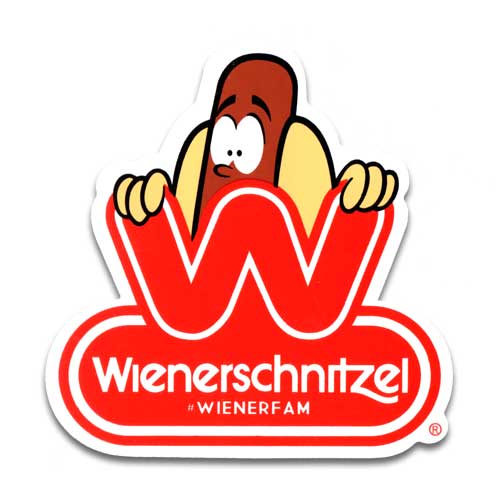 ST019 Wiener schnitzel HOT DOG STICKERS 防水 貼紙 車貼 安全帽貼 (1入)