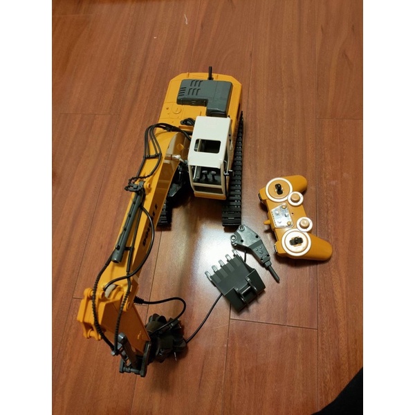 【玩具】充電式 雙鷹遙控挖掘機 小孩工程車 挖土機 合金製成 挖土機玩具