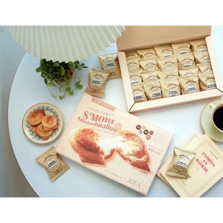 【拾味小鋪】韓國 S'MORE ohgodmallow 低卡棉花糖餅乾 烤棉花糖脆餅 低糖 單顆販售