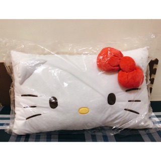 Hello Kitty 蝴蝶結大臉雙人枕 Hello kitty抱枕 (實體拍攝)