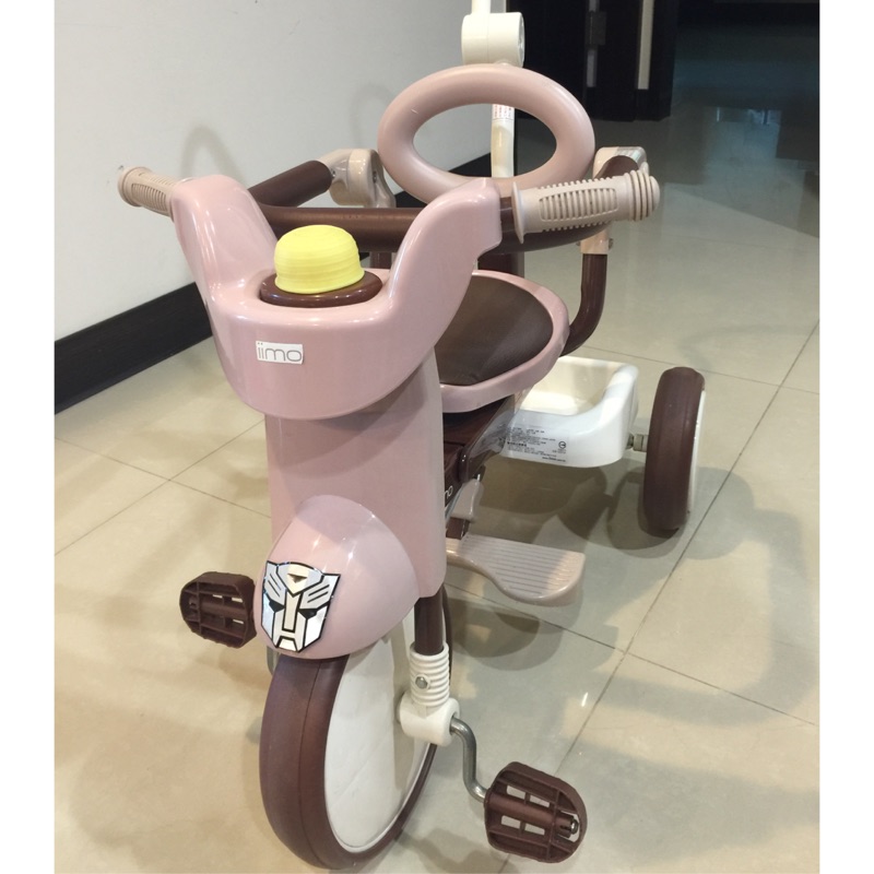 日本iimo#02兒童三輪車 折疊款-棕色 /腳踏車-iimo