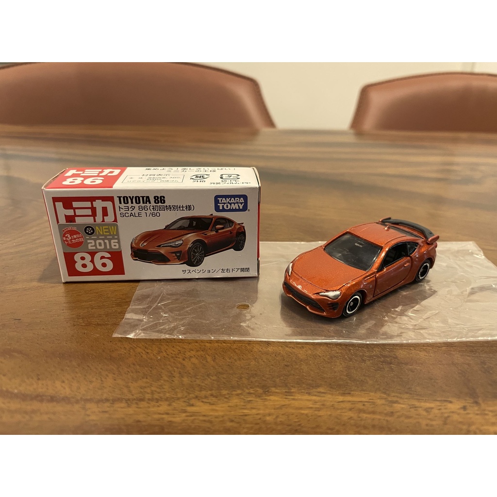 亮本舖~拆擺 Tomica Toyota 86 初回 新車貼 現貨 多美 TAKARA TOMY